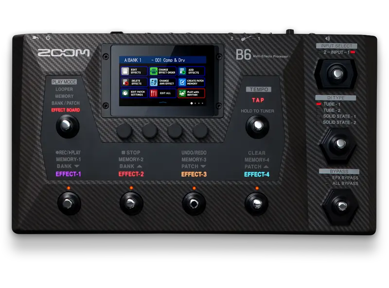 Zoom B6 Multieffekt for bass 