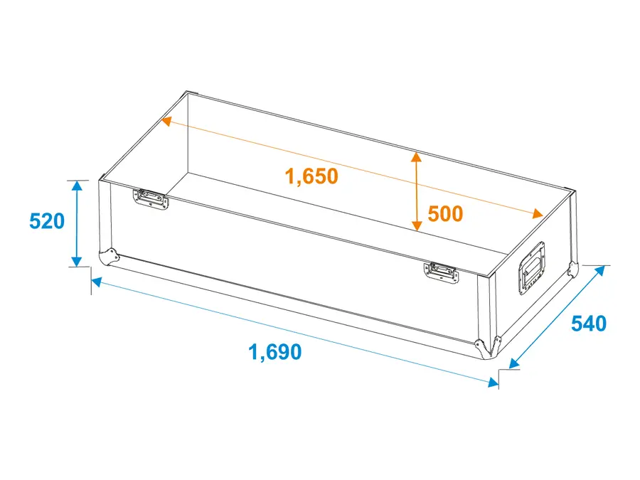 Roadinger Flightcase 2x LCD ZL65 