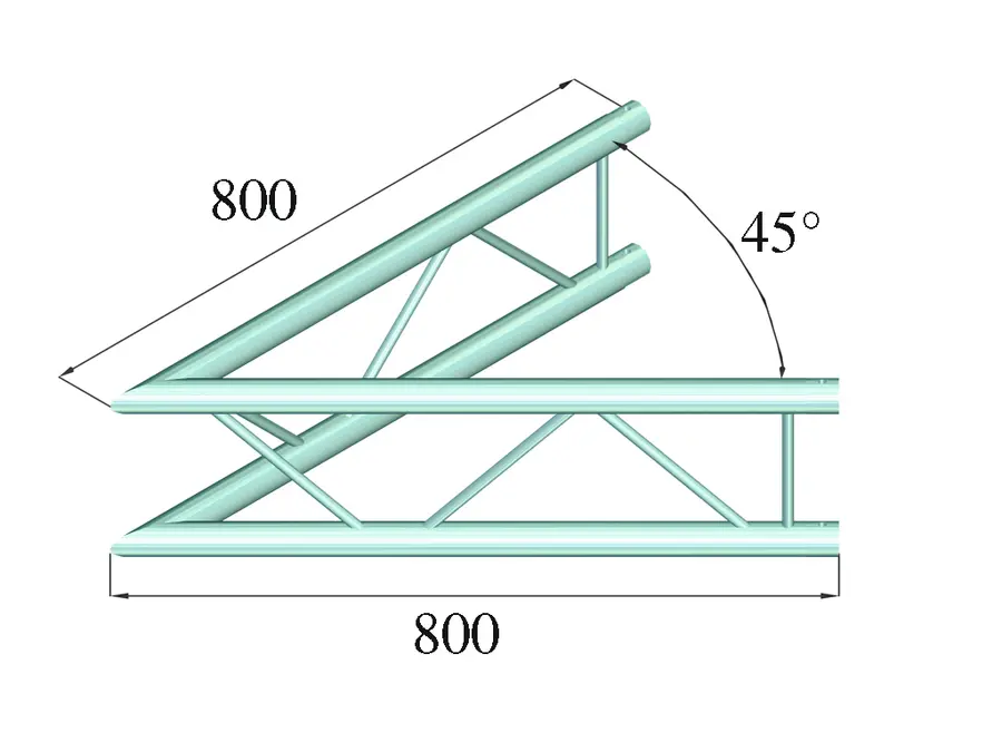 Alutruss Decolock DQ2-SPAC19V 2-way Corner 45° bk 