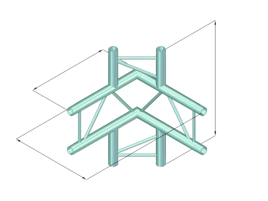 Alutruss Decolock DQ2-SPAC44V 4-way Corner bk 