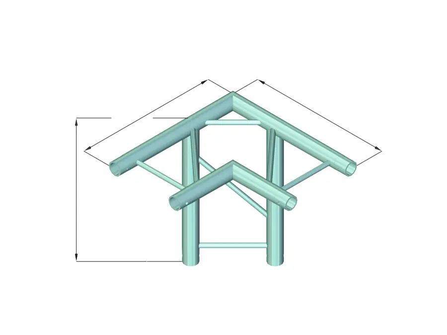 Alutruss Decolock DQ2-SPAL31H 3-way Corner 90° bk 