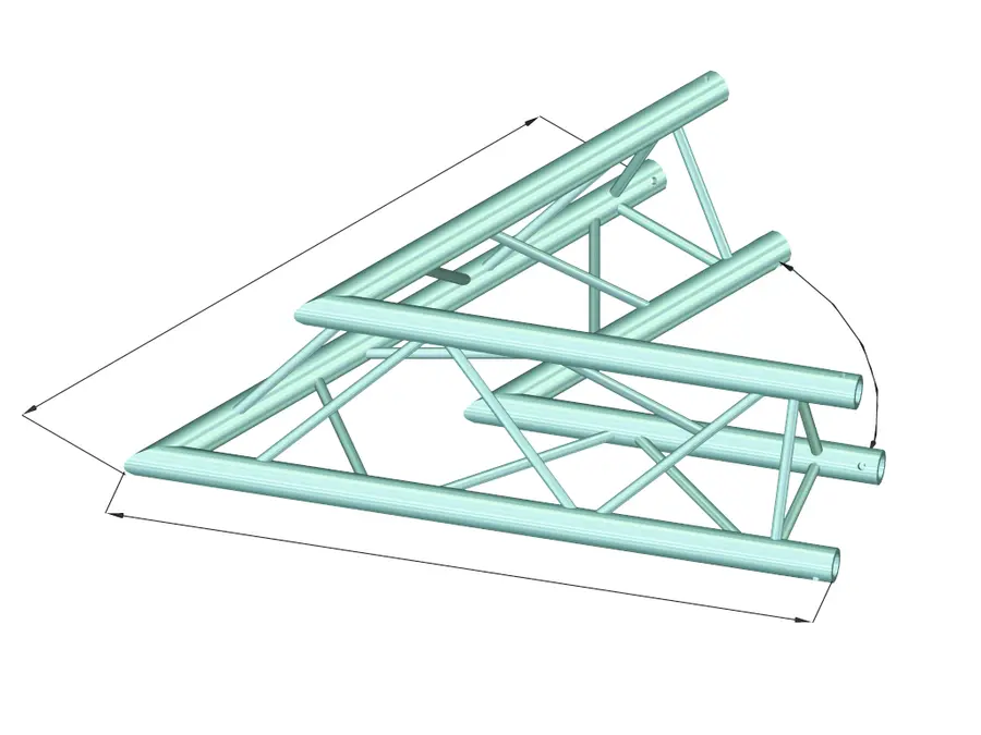 Alutruss Decolock DQ3-SPAC20 2-Way Corner 60° bk 