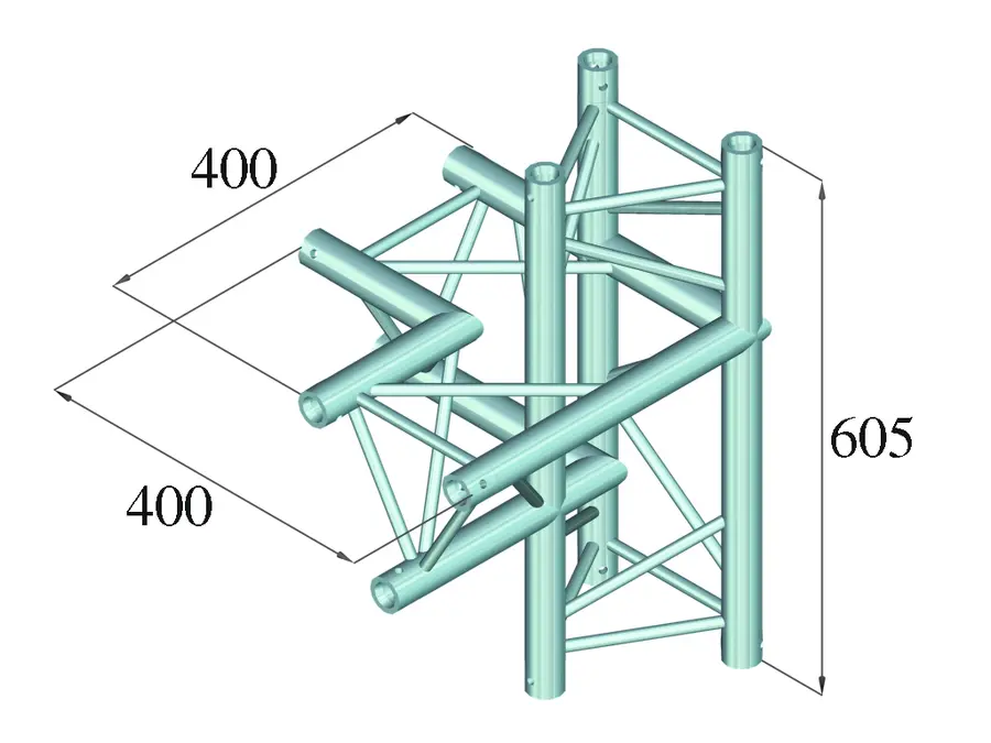 Alutruss Decolock DQ3-SPAC44 4-Way Corner left bk 