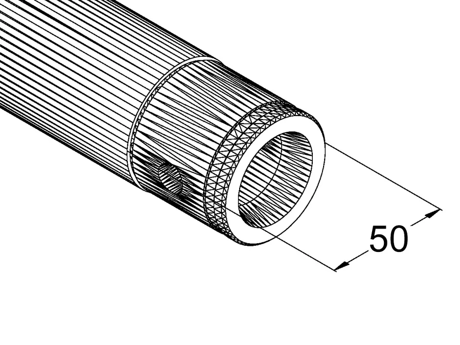 Alutruss Singlelock SP-S2000 Quick-lock Pipe bk 