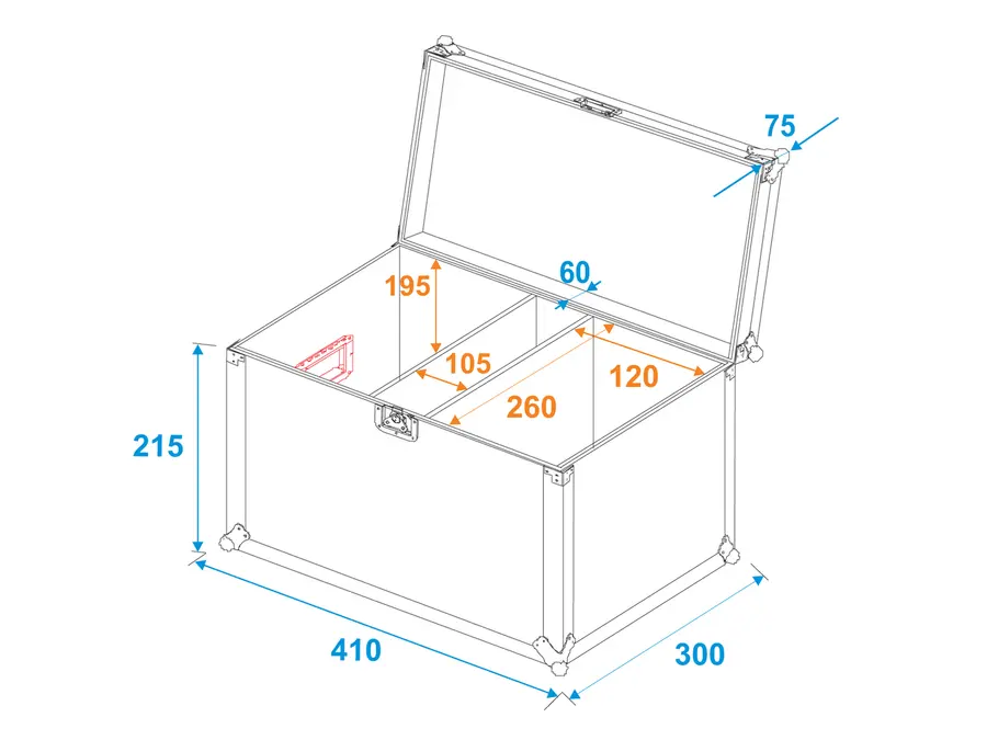 Roadinger Flightcase 2 x LED CBB-2 COB Bar 