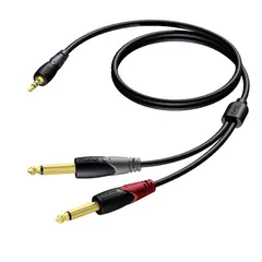 Procab CLA713/1.5 3,5 mm - 2 x Jack Mono HQ 3,5mm minjack stereo - 2 x Jack, 1,5m