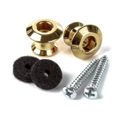 Dunlop 2PSLS034G Straplok Dual Design Button Set-Gold