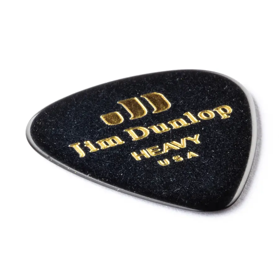 Dunlop 483P03HV Celluloid Black Classics 12-pakning 