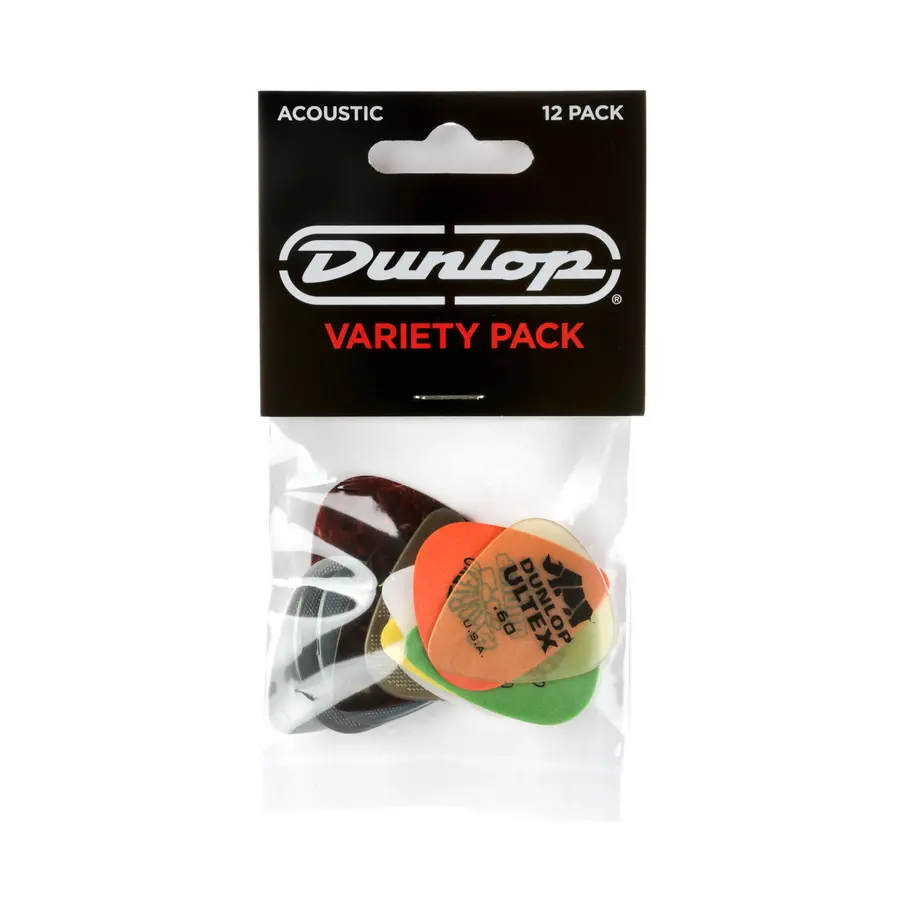 Dunlop PVP112 Acoustic Variety Pack 12-pakning 
