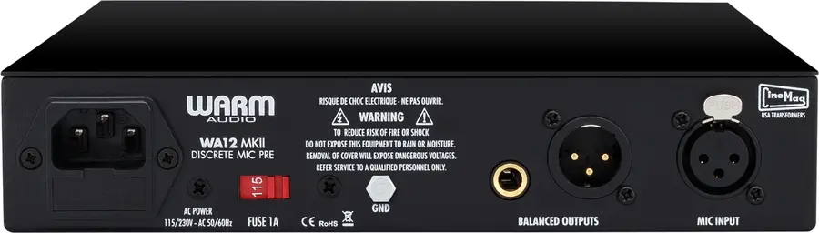 Warm Audio WA12 MKII Black 