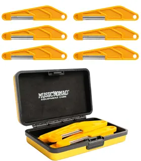 Music Nomad MN670 6-piece A-Guitar Diamond Coated Nut File Set Light/Med