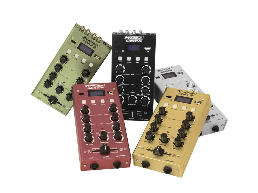 Omnitronic GNOME-202P Mini Mixer red 