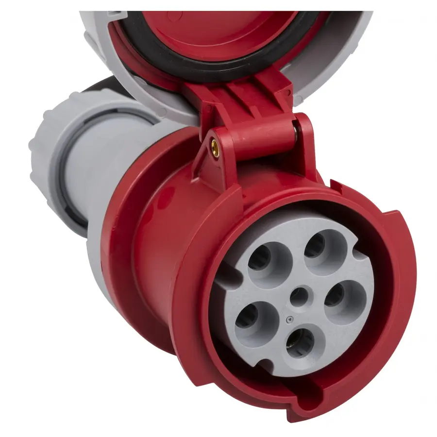 Briteq kabel, 63A/400V 5 meter. Med krymp for merking 