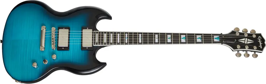 Epiphone SG Prophecy Blue Tiger Aged Gloss 