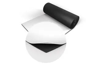 Harlequin Duo black/white dansegulv Vendbar, sort/hvit, 1,5m x 25m rull