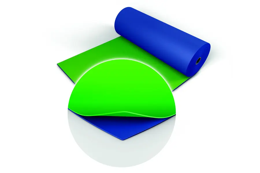 Harlequin Duo c.key blue/green dansegulv Vendbar, c.key blå/grønn, 2 x 15m rull 