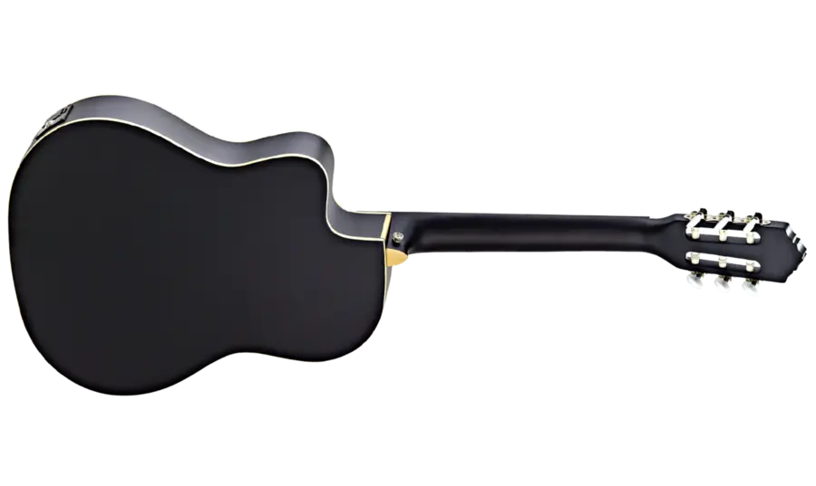 Ortega RCE125SN-SBK Klassisk gitar 4/4 Size, med mik, Thin, Slim Neck 