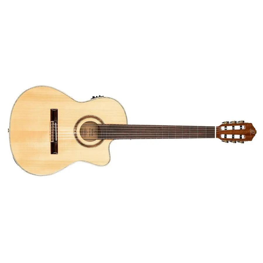 Ortega RCE138-T4 Klassisk gitar 4/4 Size, Thin, med mik, Slim neck 