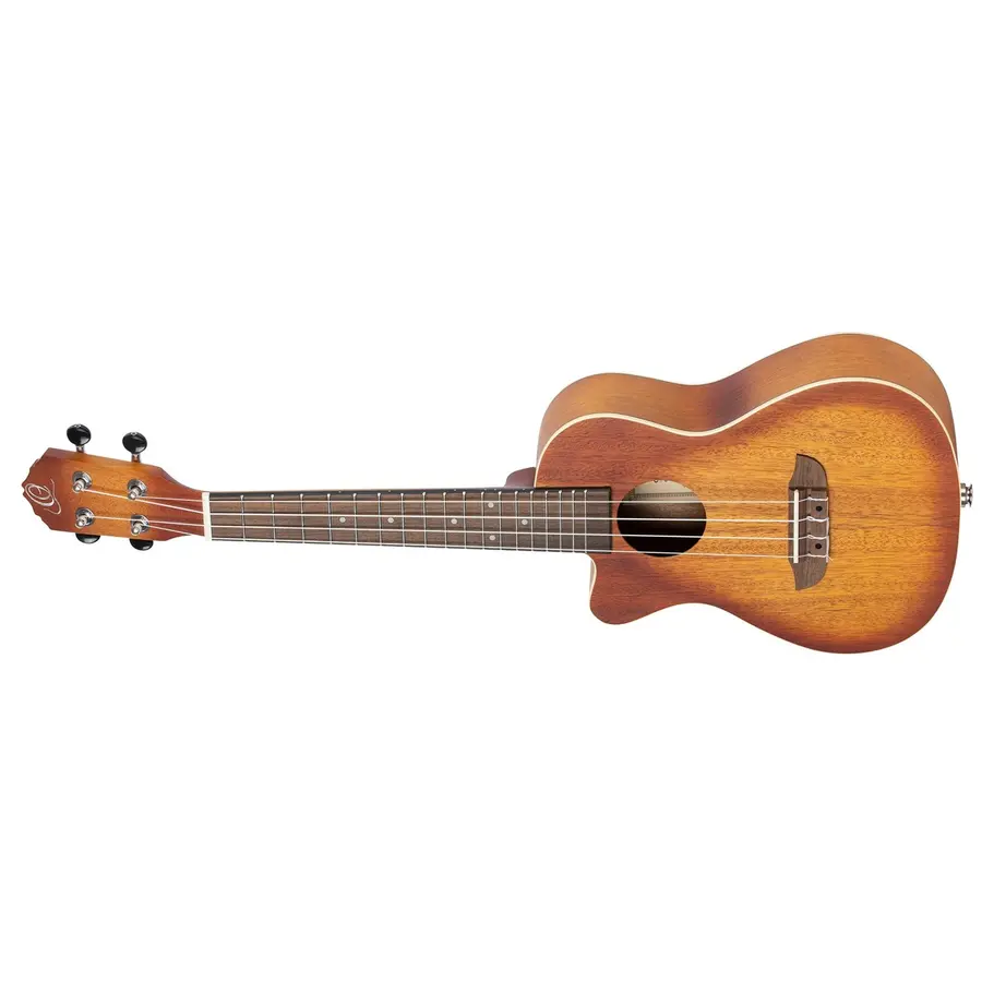 Ortega RUDAWN-CE-L Concert ukulele med mik. Earth, Dawn, Lefthand 