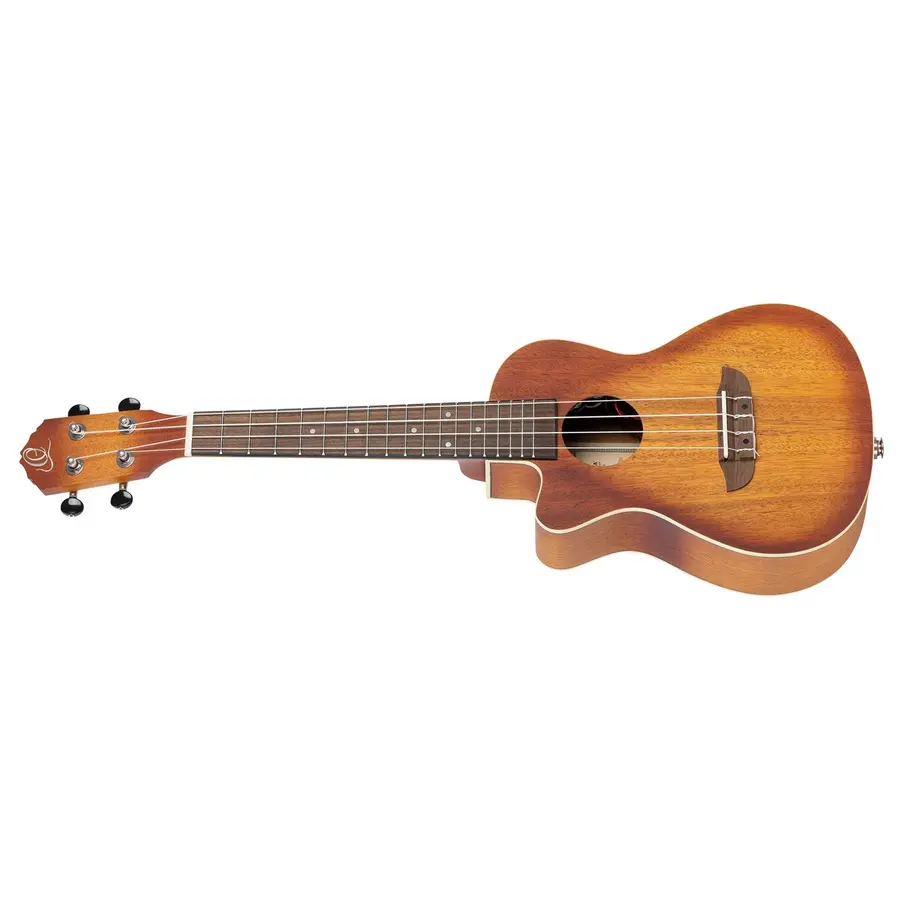 Ortega RUDAWN-CE-L Concert ukulele med mik. Earth, Dawn, Lefthand 
