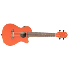 Ortega RUPUKI-CE Concert ukulele med mik, Earth, Pumpkin Orange