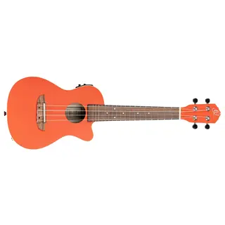 Ortega RUPUKI-CE Concert ukulele med mik, Earth, Pumpkin Orange