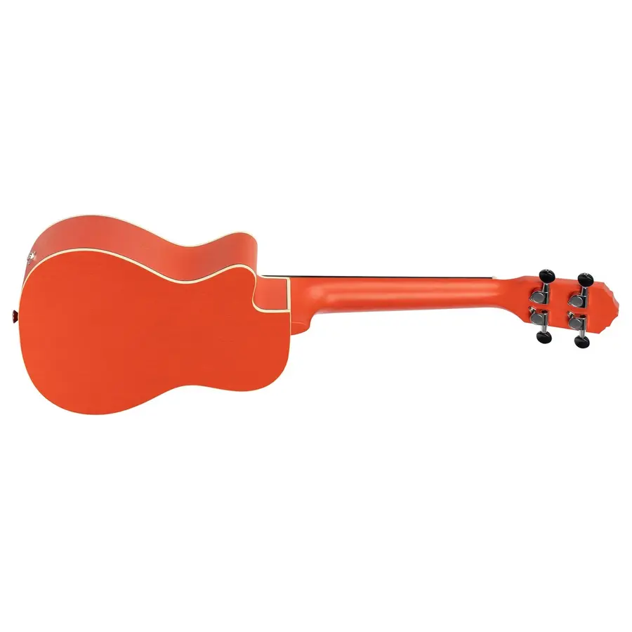 Ortega RUPUKI-CE Concert ukulele med mik, Earth, Pumpkin Orange 