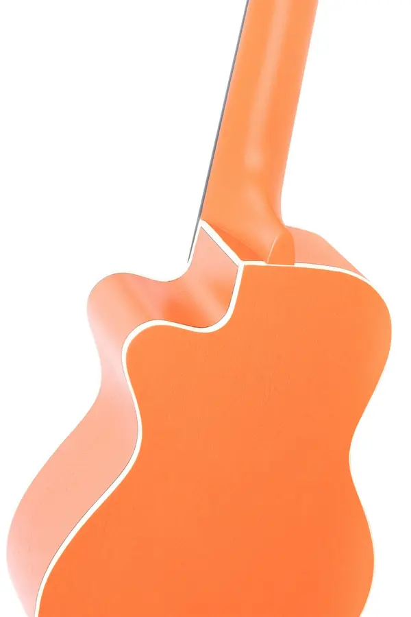 Ortega RUPUKI-CE Concert ukulele med mik, Earth, Pumpkin Orange 