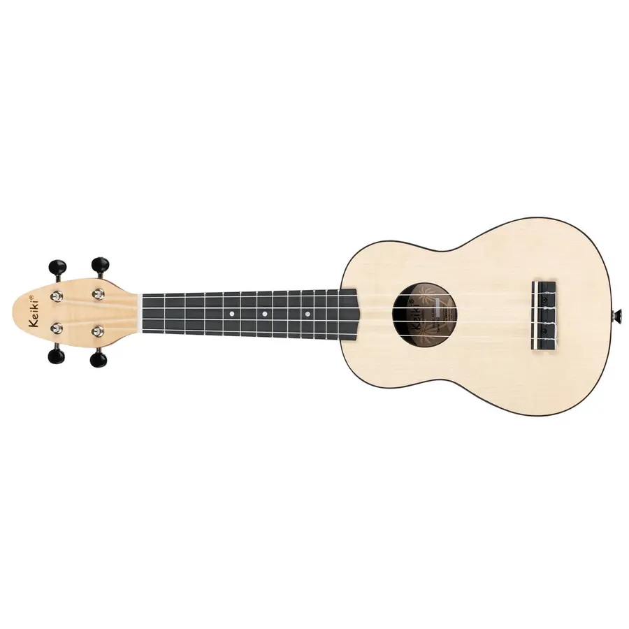 Ortega K2-MAP-L Keiki Soprano ukulelepakke, Maple, Lefthand 