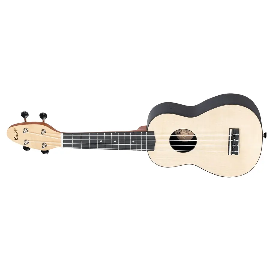Ortega K2-MAP-L Keiki Soprano ukulelepakke, Maple, Lefthand 