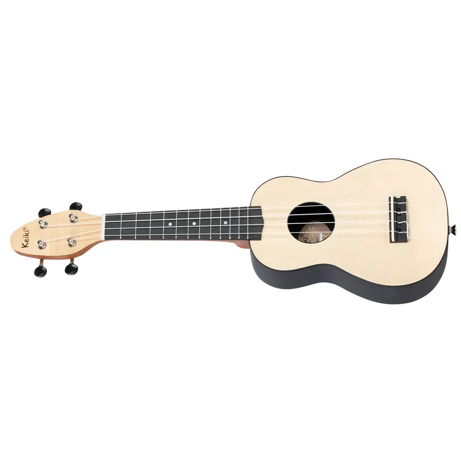 Ortega K2-MAP-L Keiki Soprano ukulelepakke, Maple, Lefthand 