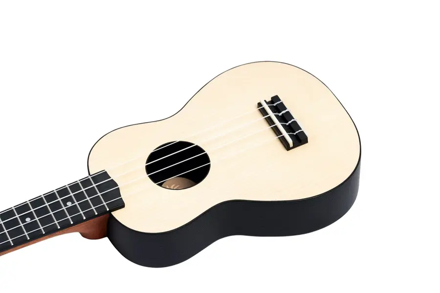 Ortega K2-MAP-L Keiki Soprano ukulelepakke, Maple, Lefthand 