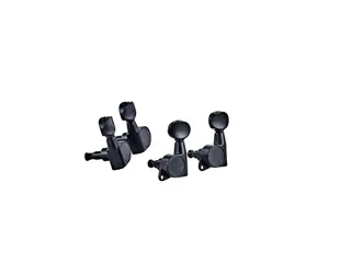 Ortega OTMUKDC-GB Mekanikk Ukulele Die Cast, Black, Black button