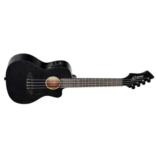 Ortega RUHZ-CE-SBK Concert ukulele m.mik, Satin Black, Horizon