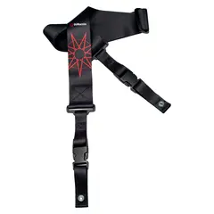 Dimarzio DD2248 2 ClipLock Strap Nylon Jim Root - Black/Red