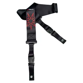 Dimarzio DD2248 2 ClipLock Strap Nylon Jim Root - Black/Red