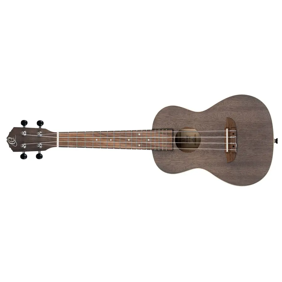 Ortega RUCOAL-L Concert ukulele Earth, See Thru Black, Lefthand 