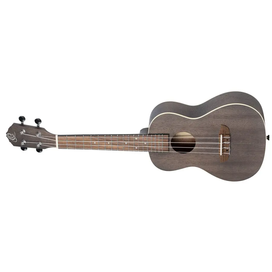 Ortega RUCOAL-L Concert ukulele Earth, See Thru Black, Lefthand 