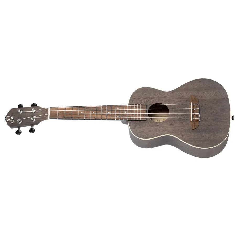 Ortega RUCOAL-L Concert ukulele Earth, See Thru Black, Lefthand 