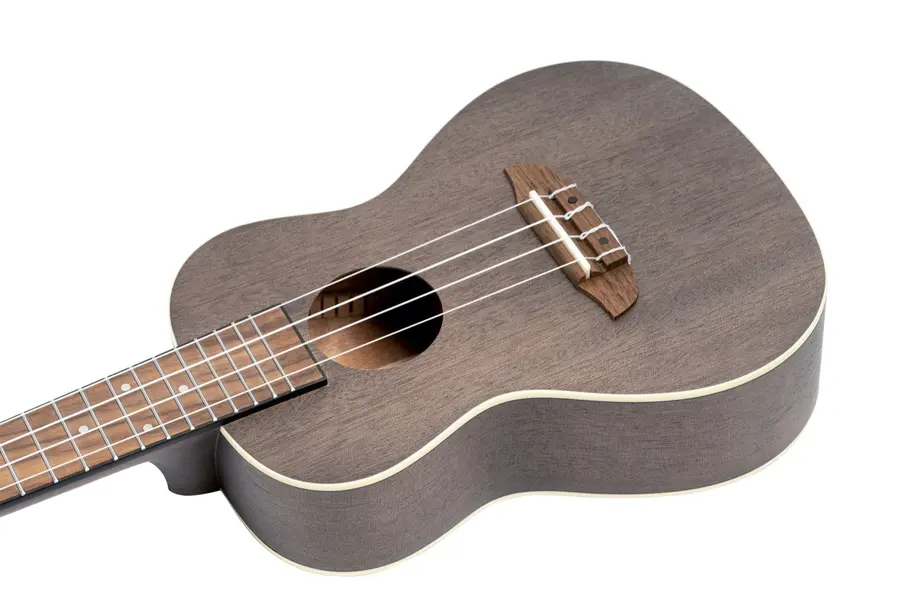 Ortega RUCOAL-L Concert ukulele Earth, See Thru Black, Lefthand 