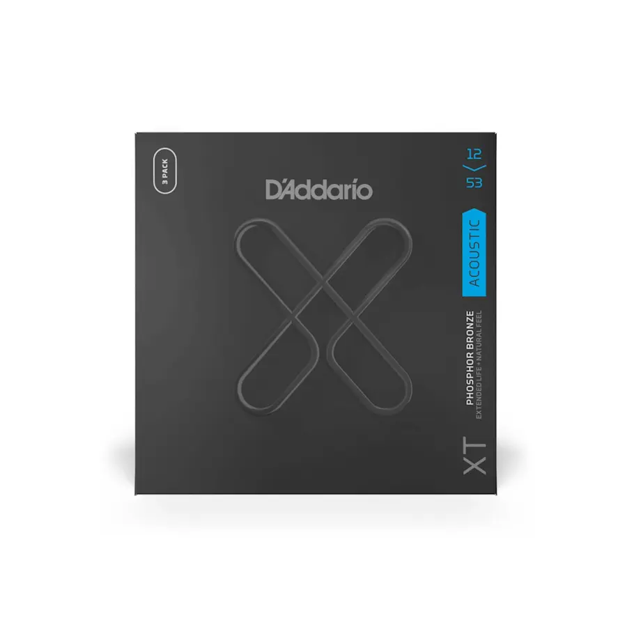 D'Addario XTAPB1253-3P Western XT Ph.B. (012-053) 3-pack 