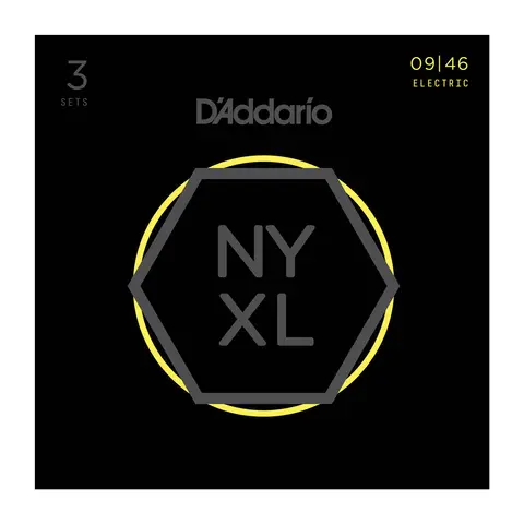 D'Addario NYXL0946-3P Strengesett (009-046) 3-pack