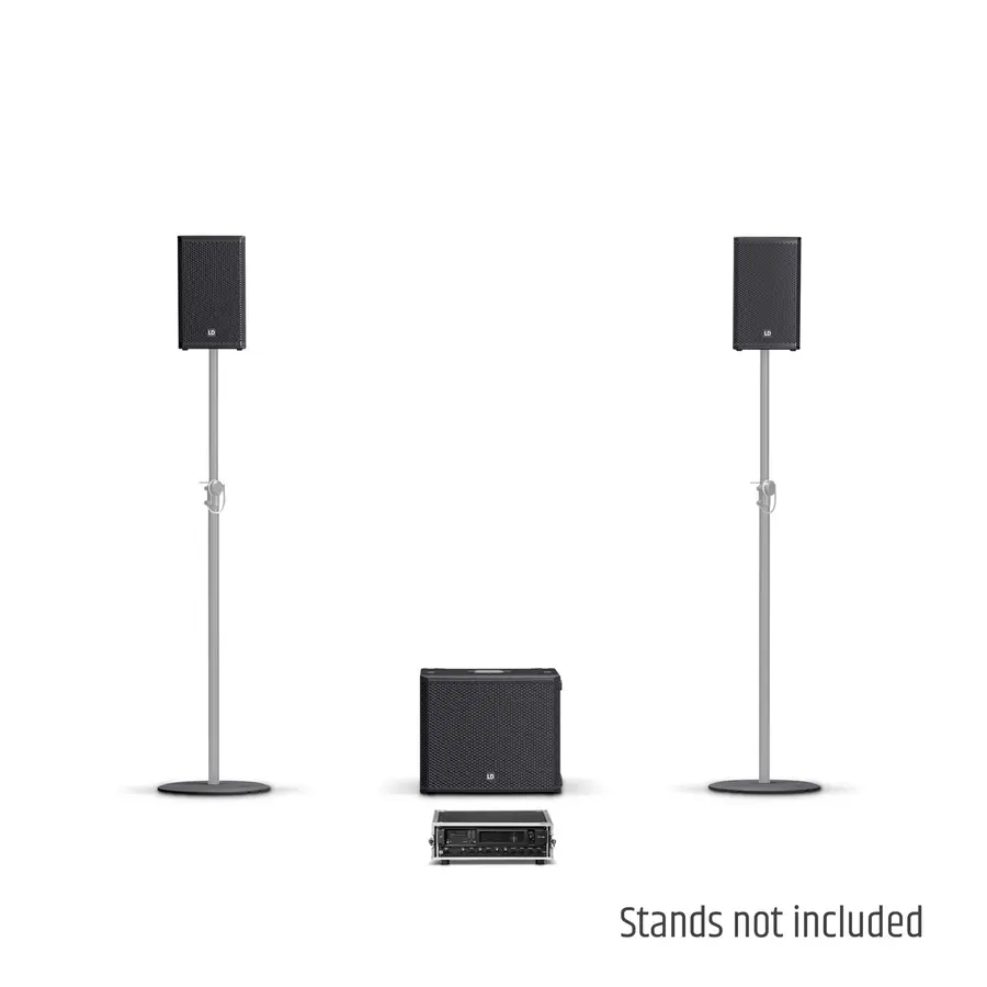 LD Systems STINGER G3 LOUNGE SET 2 x 8" + 1 x 15" passive + Amping Rack 