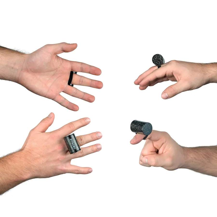 Ortega OFS-BKS Plastic Finger Shaker Black Sparkle 