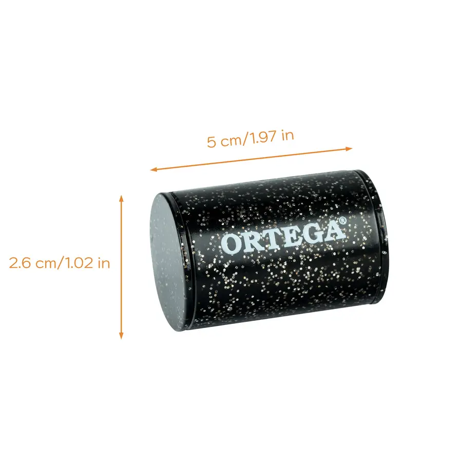 Ortega OFS-BKS Plastic Finger Shaker Black Sparkle 