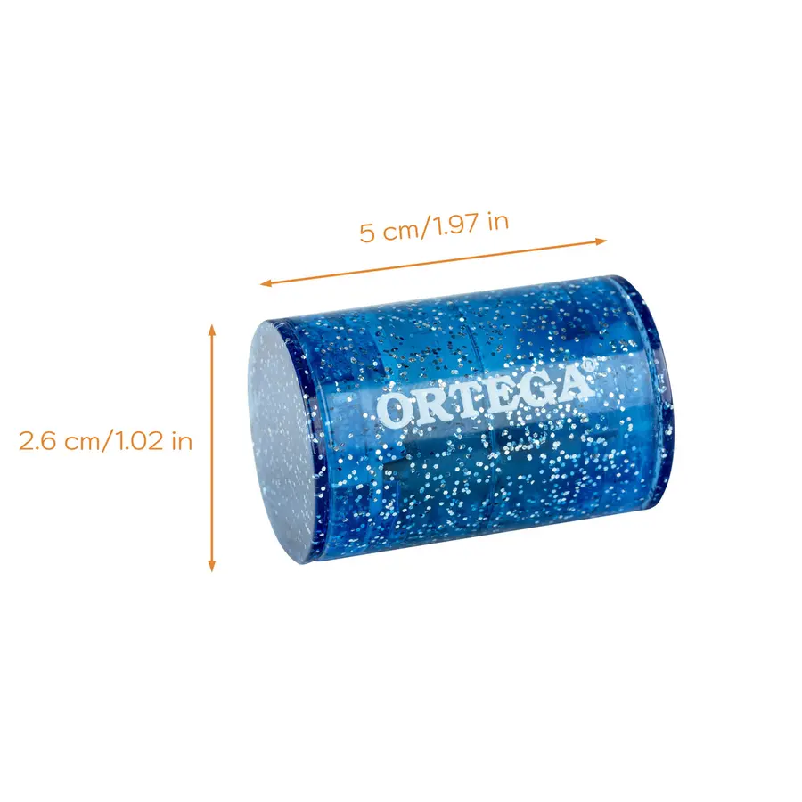 Ortega OFS-BLS Plastic Finger Shaker Blue Sparkle 