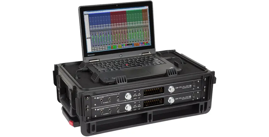 SKB 1SKB-iSF2U Solid og vanntett 2U rack-koffert 