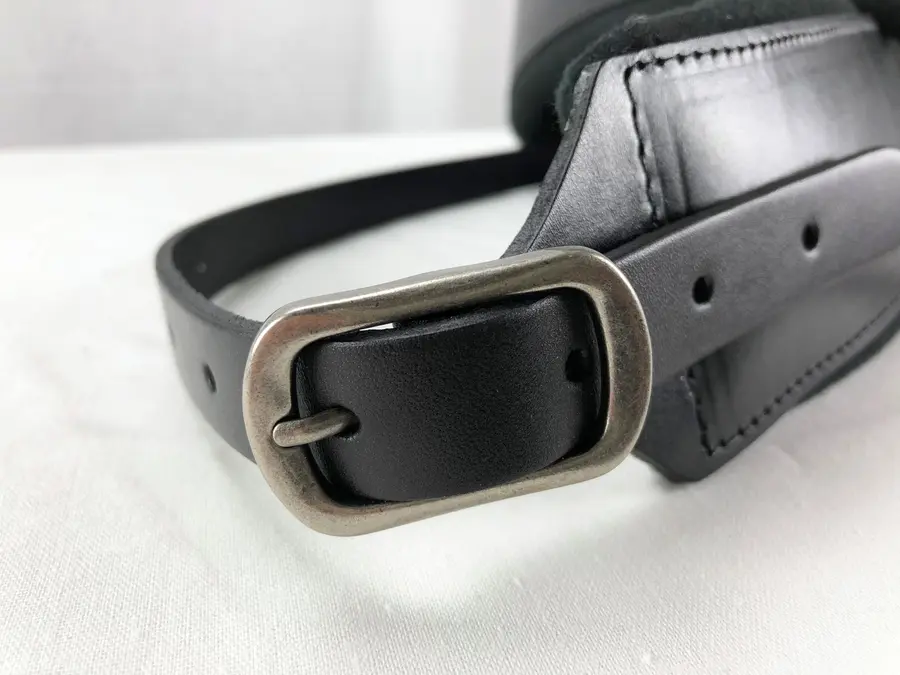 Profile FPB01 Guitar Strap Black Pro Italian Leather 