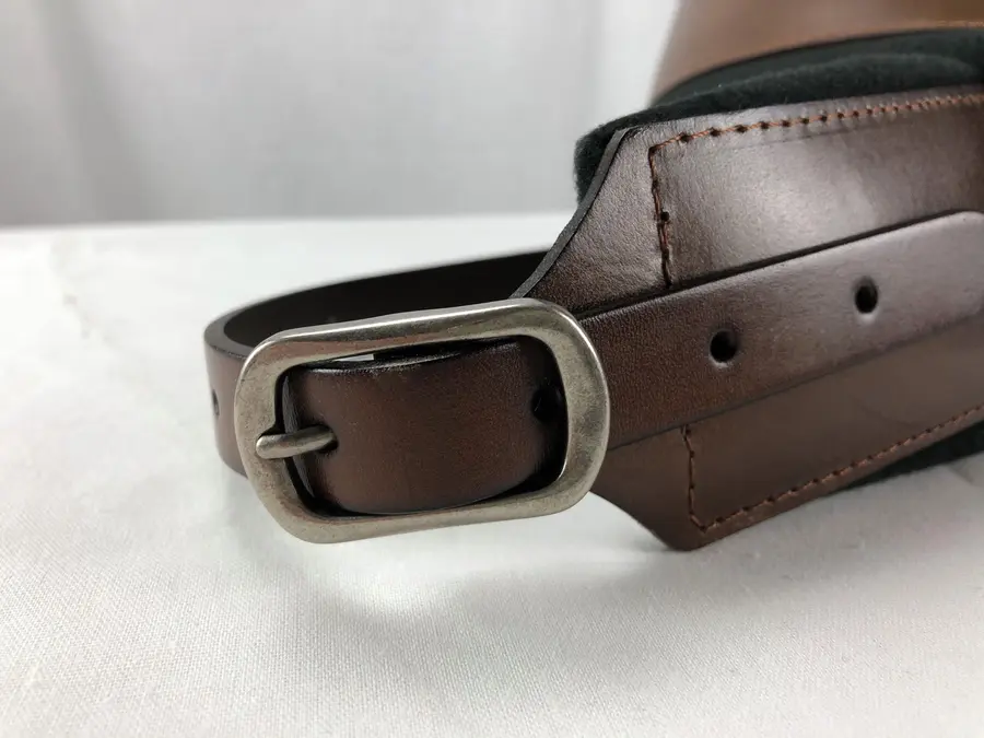 Profile FPB02 Guitar Strap Dark Tan Pro Italian Leather 