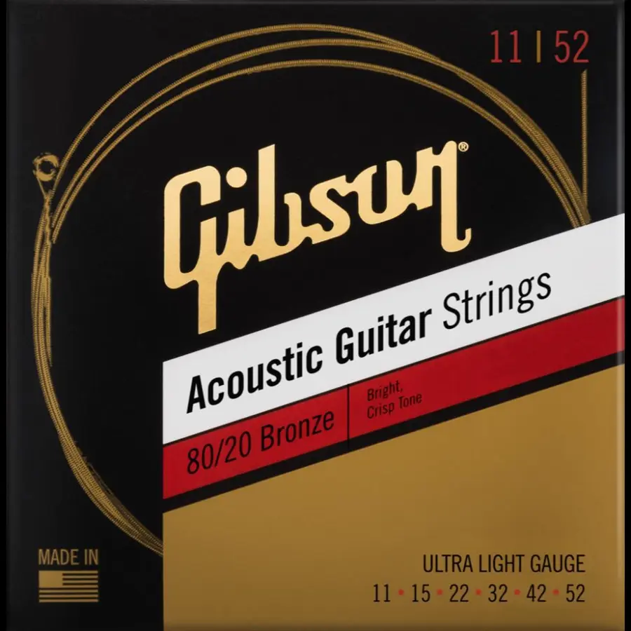 Gibson S&A 80/20 - Light (012-053) Bronze Ac. Guitar Str. 